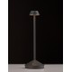 Sandy Dark Grey Die-Casting Aluminium & Polycarbonate Frost LED 2Watt 120Lm 3.7Volt 3000K IP54 Switch On/Off USB wire D: 12 H: 