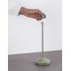 Sandy Olive Green Die-Casting Aluminium & Polycarbonate Frost LED 2Watt 120Lm 3.7Volt 3000K IP54 Switch On/Off USB wire D: 12 H
