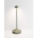 Sandy Olive Green Die-Casting Aluminium & Polycarbonate Frost LED 2Watt 120Lm 3.7Volt 3000K IP54 Switch On/Off USB wire D: 12 H