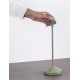 Sandy Olive Green Die-Casting Aluminium & Polycarbonate Frost LED 2Watt 120Lm 3.7Volt 3000K IP54 Switch On/Off USB wire D: 12 H