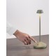 Sandy Olive Green Die-Casting Aluminium & Polycarbonate Frost LED 2Watt 120Lm 3.7Volt 3000K IP54 Switch On/Off USB wire D: 12 H