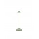Sandy Olive Green Die-Casting Aluminium & Polycarbonate Frost LED 2Watt 120Lm 3.7Volt 3000K IP54 Switch On/Off USB wire D: 12 H