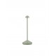 Sandy Olive Green Die-Casting Aluminium & Polycarbonate Frost LED 2Watt 120Lm 3.7Volt 3000K IP54 Switch On/Off USB wire D: 12 H