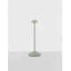 Sandy Olive Green Die-Casting Aluminium & Polycarbonate Frost LED 2Watt 120Lm 3.7Volt 3000K IP54 Switch On/Off USB wire D: 12 H
