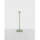 Sandy Olive Green Die-Casting Aluminium & Polycarbonate Frost LED 2Watt 120Lm 3.7Volt 3000K IP54 Switch On/Off USB wire D: 12 H