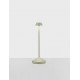 Sandy Olive Green Die-Casting Aluminium & Polycarbonate Frost LED 2Watt 120Lm 3.7Volt 3000K IP54 Switch On/Off USB wire D: 12 H