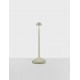 Sandy Olive Green Die-Casting Aluminium & Polycarbonate Frost LED 2Watt 120Lm 3.7Volt 3000K IP54 Switch On/Off USB wire D: 12 H