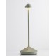 Sandy Olive Green Die-Casting Aluminium & Polycarbonate Frost LED 2Watt 120Lm 3.7Volt 3000K IP54 Switch On/Off USB wire D: 12 H