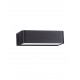 Sandy Black Die-Casting Aluminium & Polycarbonate Frost LED 2Watt 225Lm 3.700Volt 3000K IP65 Solar Light L: 20 W:10.3 H: 5.5cm