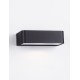Sandy Black Die-Casting Aluminium & Polycarbonate Frost LED 2Watt 225Lm 3.700Volt 3000K IP65 Solar Light L: 20 W:10.3 H: 5.5cm