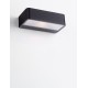 Sandy Black Die-Casting Aluminium & Polycarbonate Frost LED 2Watt 225Lm 3.700Volt 3000K IP65 Solar Light L: 20 W:10.3 H: 5.5cm