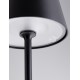 Sandy Black Die-Casting Aluminium & Polycarbonate Frost LED 1.60Watt 181Lm 3.7Volt 3000K IP54 Switch On/Off USB wire D:11.5 H:1