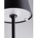 Sandy Black Die-Casting Aluminium & Polycarbonate Frost LED 1.60Watt 181Lm 3.7Volt 3000K IP54 Switch On/Off USB wire D:11.5 H:1