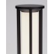 Sandy Black Die-Casting Aluminium & Polycarbonate Frost LED 16Watt 1130Lm 220-240Volt 3000K IP65 D:16 H:220cm 
