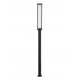 Sandy Black Die-Casting Aluminium & Polycarbonate Frost LED 16Watt 1130Lm 220-240Volt 3000K IP65 D:16 H:220cm 