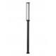 Sandy Black Die-Casting Aluminium & Polycarbonate Frost LED 16Watt 1130Lm 220-240Volt 3000K IP65 D:16 H:220cm 
