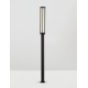 Sandy Black Die-Casting Aluminium & Polycarbonate Frost LED 16Watt 1130Lm 220-240Volt 3000K IP65 D:16 H:220cm 