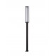 Sandy Black Die-Casting Aluminium & Polycarbonate Frost LED 16Watt 1105Lm 220-240Volt 3000K IP65 L:14.5 W:14.5 H:220cm 