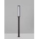 Sandy Black Die-Casting Aluminium & Polycarbonate Frost LED 16Watt 1105Lm 220-240Volt 3000K IP65 L:14.5 W:14.5 H:220cm 
