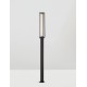Sandy Black Die-Casting Aluminium & Polycarbonate Frost LED 16Watt 1105Lm 220-240Volt 3000K IP65 L:14.5 W:14.5 H:220cm 