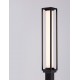 Sandy Black Die-Casting Aluminium & Polycarbonate Frost LED 16Watt 1105Lm 220-240Volt 3000K IP65 L:14.5 W:14.5 H:220cm 
