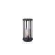 Sandy Black DieCasting Aluminium & Clear Polycarbonate LED E27 1x12 Watt 220-240 Volt IP65 bulb excluded D: 16 H: 35 cm 