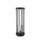 Sandy Black DieCasting Aluminium & Clear Polycarbonate LED E27 1x12 Watt 220-240 Volt IP65 bulb excluded D: 16 H: 50 cm 