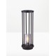 Sandy Black DieCasting Aluminium & Clear Polycarbonate LED E27 1x12 Watt 220-240 Volt IP65 bulb excluded D: 16 H: 50 cm 