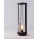 Sandy Black DieCasting Aluminium & Clear Polycarbonate LED E27 1x12 Watt 220-240 Volt IP65 bulb excluded D: 16 H: 50 cm 