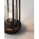 Sandy Black DieCasting Aluminium & Clear Polycarbonate LED E27 1x12 Watt 220-240 Volt IP65 bulb excluded D: 16 H: 50 cm 