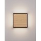 Sandy Black Die-Casting Aluminium Natural Wood Colour Acrylic & Clear Glass LED 16Watt 220-240 Volt 374Lm 3000K IP65 L:22 W:8.