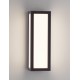 Sandy Black Die-Casting Aluminium Natural Wood Colour Acrylic & Clear Glass LED 10Watt 220-240 Volt 373Lm 3000K IP65 L:8.6 W:9 