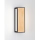 Sandy Black Die-Casting Aluminium Natural Wood Colour Acrylic& Clear Glass LED 10Watt 220-240 Volt 192Lm 3000K IP65 L:8.6 W:9 H