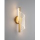 Brass Gold Aluminium & Acrylic LED 9 Watt 220-240 Volt 505Lm 3000K IP20 L:11 W:13 H:33 cm 
