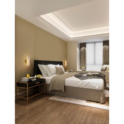 Brass Gold Aluminium & Acrylic LED 9 Watt 220-240 Volt 505Lm 3000K IP20 L:11 W:13 H:30,6 cm 
