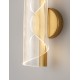 Brass Gold Aluminium & Acrylic LED 9 Watt 220-240 Volt 505Lm 3000K IP20 L:11 W:13 H:30,6 cm 
