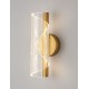 Brass Gold Aluminium & Acrylic LED 9 Watt 220-240 Volt 505Lm 3000K IP20 L:11 W:13 H:30,6 cm 