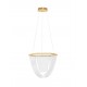 Triac Dimmable Brass Gold Aluminium &Acrylic LED 35 Watt 220-240 Volt 2995Lm 3000K IP20 D:52 H:120 cm 