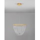 Triac Dimmable Brass Gold Aluminium &Acrylic LED 35 Watt 220-240 Volt 2995Lm 3000K IP20 D:52 H:120 cm 
