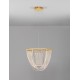 Triac Dimmable Brass Gold Aluminium &Acrylic LED 35 Watt 220-240 Volt 2995Lm 3000K IP20 D:52 H:120 cm 