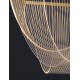 Triac Dimmable Brass Gold Aluminium &Acrylic LED 35 Watt 220-240 Volt 2995Lm 3000K IP20 D:52 H:120 cm 