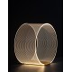 Triac Dimmable Brass Gold Aluminium & Acrylic LED 14 Watt 220-240Volt 786Lm 3000K IP20 D:28 W:16 H:27.6 cm 