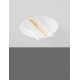 Triac Dimmable Brass Gold Aluminium & Acrylic LED 20 Watt 220-240 Volt 1106Lm 3000K IP20 D:45 W:55 H:13 cm 