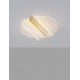 Triac Dimmable Brass Gold Aluminium & Acrylic LED 20 Watt 220-240 Volt 1106Lm 3000K IP20 D:45 W:55 H:13 cm 