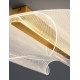 Triac Dimmable Brass Gold Aluminium & Acrylic LED 20 Watt 220-240 Volt 1106Lm 3000K IP20 D:45 W:55 H:13 cm 