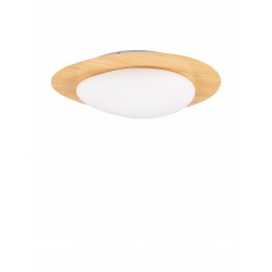 Triac Dimmable Wood Finishing Steel, Aluminium & Acrylic LED 21 Watt 220-240 Volt 1571 Lm 3000K IP20 D:47 W:42.5 H11.5 cm 