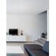 Dimmable with remote control CCT Sandy White Aluminium & Acrylic LED 19Watt 220-240 Volt 1485 Lm RGB in center Outer Ring Dimmab
