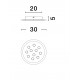 Dimmable with remote control CCT Sandy White Aluminium & Acrylic LED 19Watt 220-240 Volt 1485 Lm RGB in center Outer Ring Dimmab