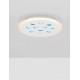 Dimmable with remote control CCT Sandy White Aluminium & Acrylic LED 19Watt 220-240 Volt 1485 Lm RGB in center Outer Ring Dimmab