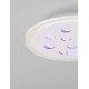 Dimmable with remote control CCT Sandy White Aluminium & Acrylic LED 19Watt 220-240 Volt 1485 Lm RGB in center Outer Ring Dimmab